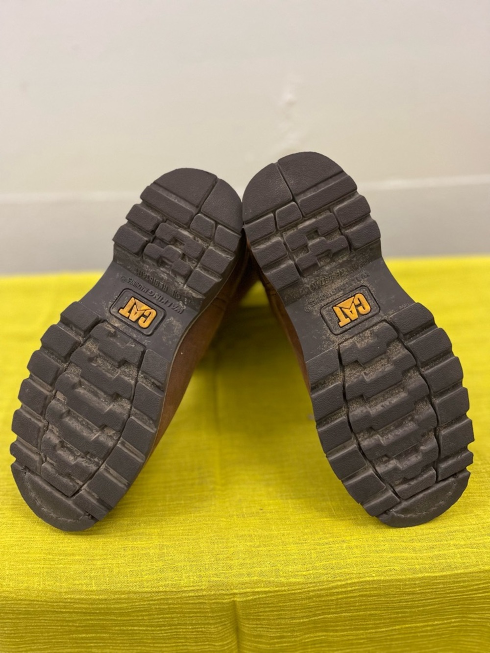 Caterpillar Brown Pull-On Steel-Toed Leather Work Boots - Picture 9 of 10